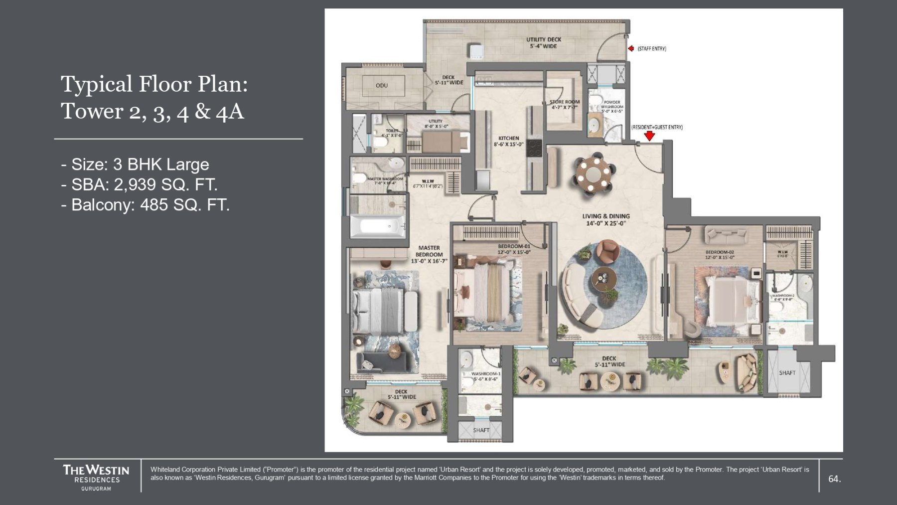 3BHK LARGE
