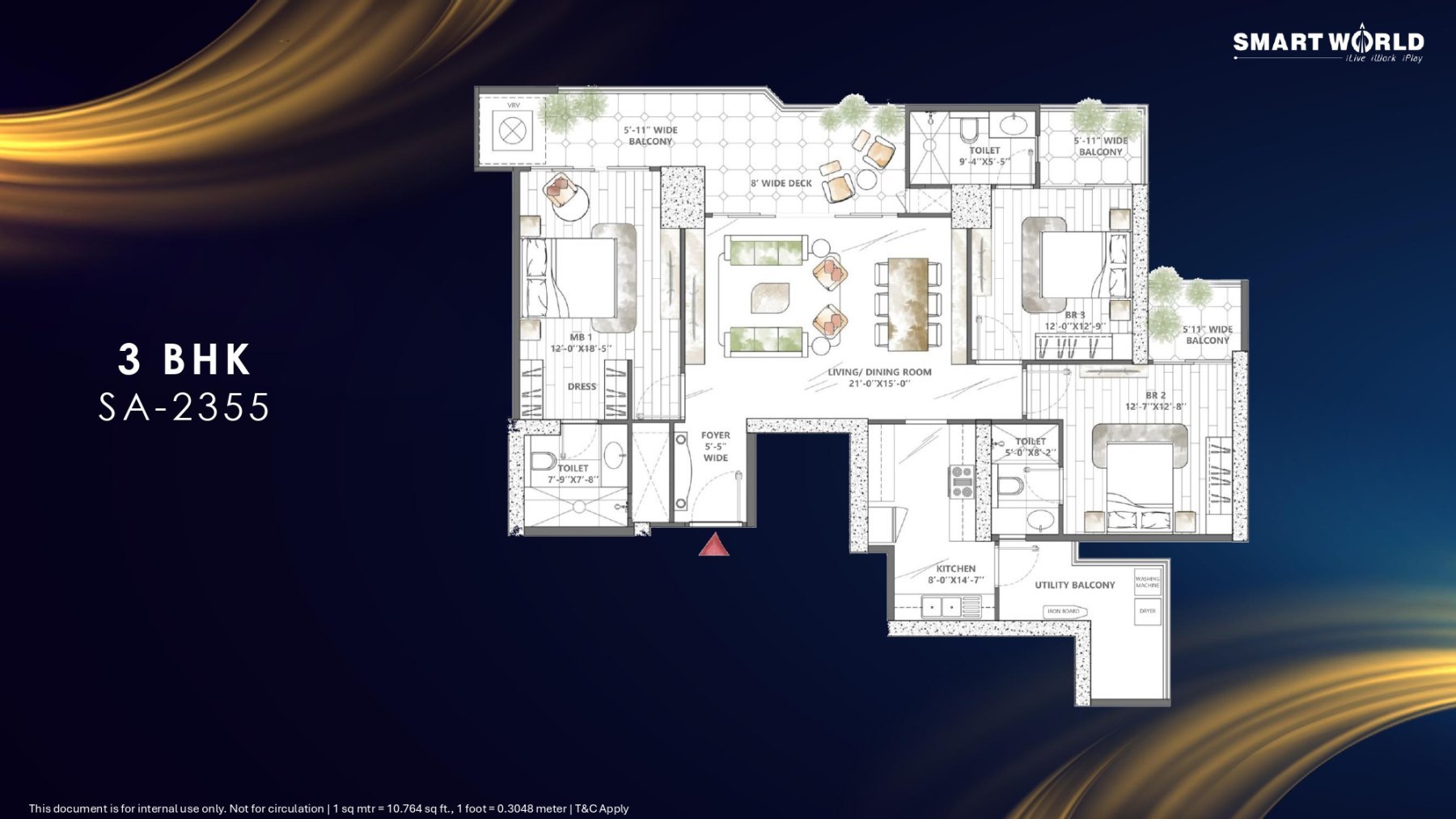 3BHK TYPE 1