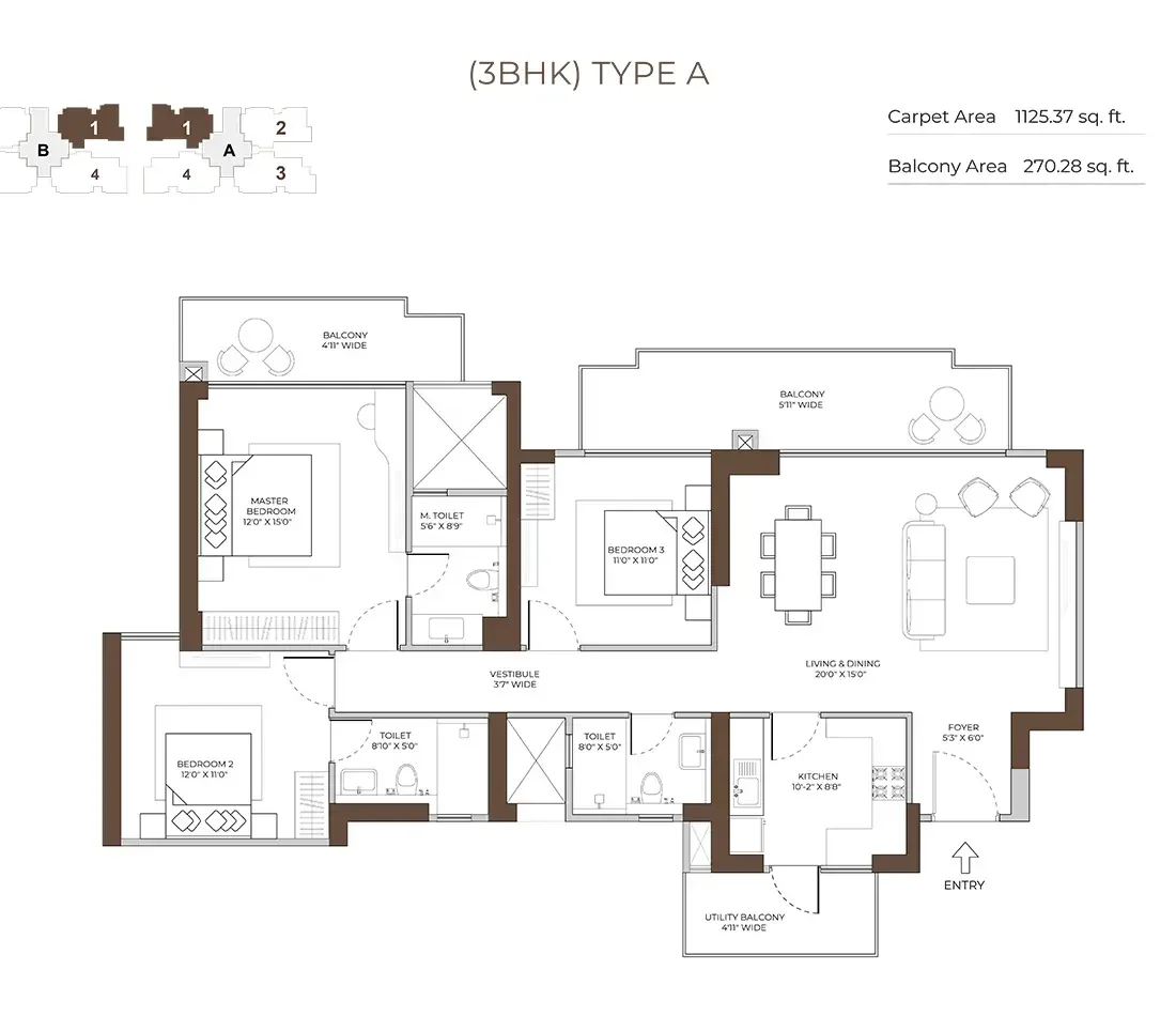 3BHK